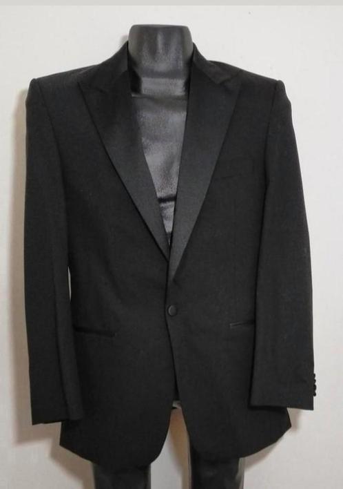 Zwart smoking COLBERT van wol van Emporio Santos, Kleding | Heren, Kostuums en Colberts, Zo goed als nieuw, Maat 48/50 (M), Zwart