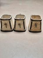 schattige kapjes met bloemetje met klem voor (gloei)lamp, Huis en Inrichting, Lampen | Lampenkappen, Ophalen of Verzenden, Gebruikt