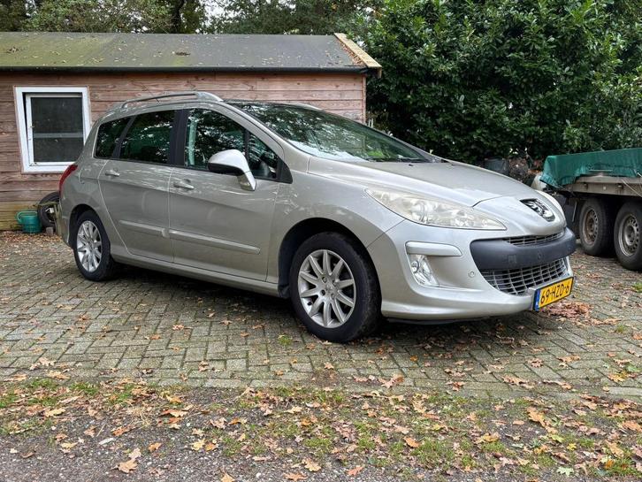 Peugeot 308 1.6 VTI 16V SW 7P 2009 Grijs, Auto's, Peugeot, Particulier, Airbags, Bluetooth, Centrale vergrendeling, Climate control