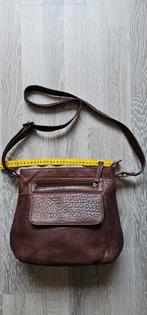 Schoudertas, buffelleer, Ophalen of Verzenden, Zo goed als nieuw