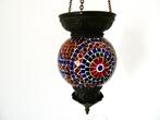 Oosterse mozaiëk hanglamp / lamp met diverse kleuren glas, Antiek en Kunst, Ophalen of Verzenden