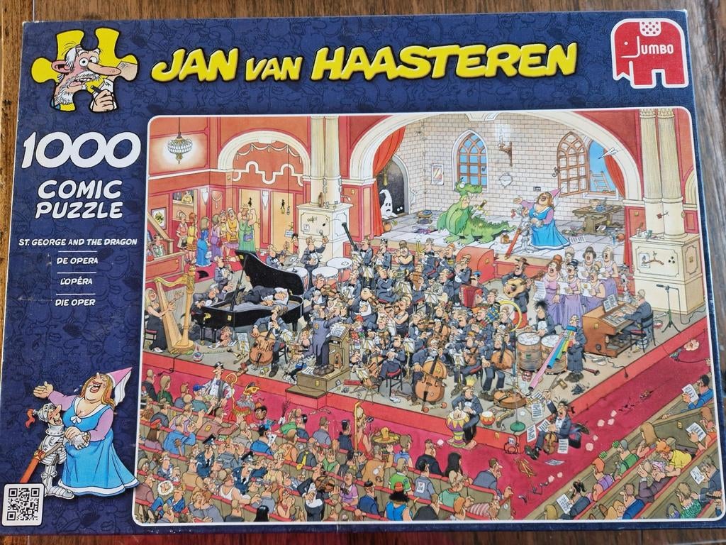 Jan van Haasteren puzzel,  de opera, Hobby en Vrije tijd, Denksport en Puzzels, Ophalen, 500 t/m 1500 stukjes, Zo goed als nieuw