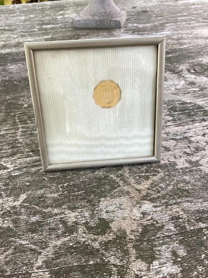 Oud Antiek Vintage Fotolijstje Bol Glas Jyden Denmark Zilver, Audio, Tv en Foto, Fotografie | Fotolijsten, Gebruikt, Ophalen
