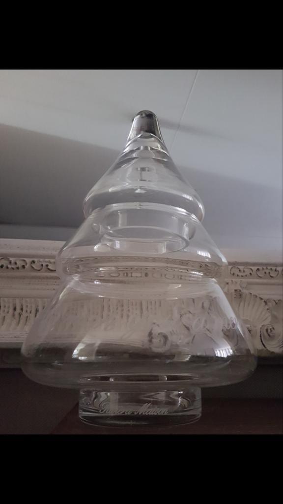 Riviera maison christmas tree pot "We wish you a merry...", Huis en Inrichting, Woonaccessoires | Stolpen, Zo goed als nieuw, Ophalen of Verzenden