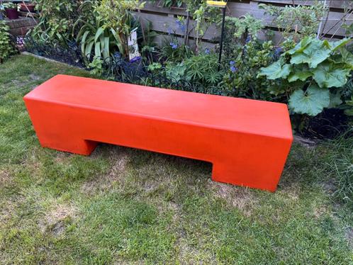 Sintesi Pankotto design bankje tuinbank oranje, Tuin en Terras, Tuinbanken, Gebruikt, Kunststof, Ophalen