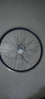 28 inch alu voorwiel, met  motor (defect) 36v, 9 pins, Fietsen en Brommers, Ophalen, Gebruikt, Brinckers