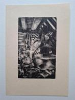 Alchemist, ongesigneerde litho, Ophalen of Verzenden