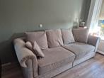 Prachtige Goossens taupe kleurige velours 3 zits bank, Ophalen