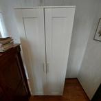 Witte linnenkast met hangruimte en planken, Overige materialen, Gebruikt, Modern, 150 tot 200 cm