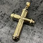 14 karaat gouden kruis hanger groot nieuw, Ophalen of Verzenden, Zo goed als nieuw, Kruis of Symbool, Goud