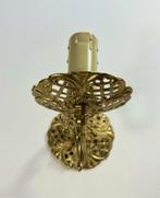 Frans messing wandlampje met kaarshuls, Huis en Inrichting, Lampen | Wandlampen, Ophalen of Verzenden, Zo goed als nieuw, Metaal