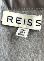 REISS rokje, sexy rok, wol/faux leather, grijs/roze, Mt. S, Reiss, Knielengte, Zo goed als nieuw, Maat 36 (S)