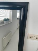 Zwarte Rechthoekige Spiegel passpiegel, Huis en Inrichting, Woonaccessoires | Spiegels, Minder dan 50 cm, Gebruikt, Ophalen of Verzenden