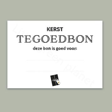 Tegoedbon Kerst – Printable – Cadeautje beschikbaar voor biedingen