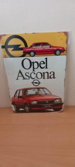 Blikken Bord Opel Ascona 20x30 cm, Verzamelen, Ophalen of Verzenden, Nieuw