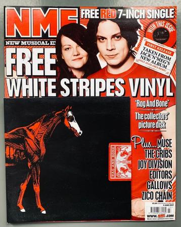 THE WHITE STRIPES 2007 NME Magazine 7" SINGLE Vinyl Jack 