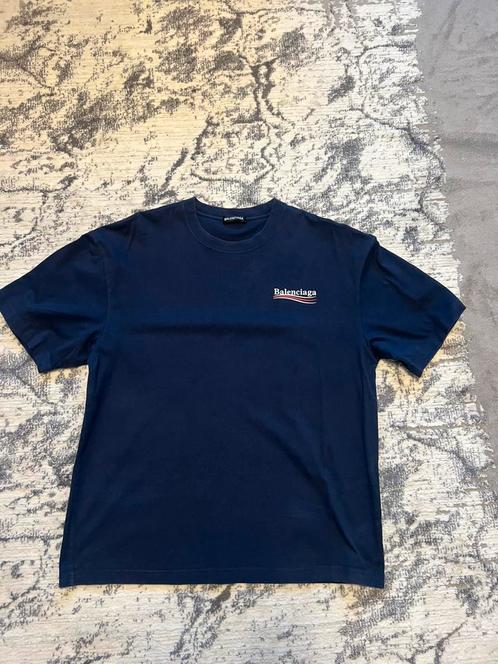 Oversized Balenciaga shirt maat L zgan blauw, Kleding | Heren, T-shirts, Zo goed als nieuw, Blauw, Ophalen of Verzenden