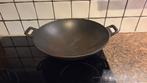 Gietijzeren wokpan, Huis en Inrichting, Keuken | Potten en Pannen, Ophalen of Verzenden, Gebruikt, Gietijzer, Wok