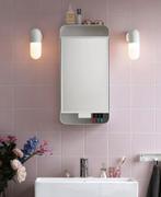 Witte metalen Spiegelkast Badkamer Gunnern ikea, Ophalen, Minder dan 50 cm, Spiegelkast, Zo goed als nieuw