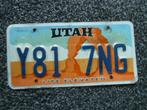 Kentekenplaat licenseplate Utah Arches 2 USA, Verzamelen, Verzenden, Gebruikt, Auto's
