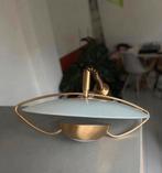 Vintage retro design lamp wit messing goud - hanglamp, Huis en Inrichting, Lampen | Hanglampen, Ophalen, Zo goed als nieuw, Minder dan 50 cm