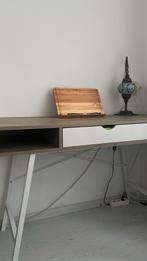 Bureau abbetved + ikea bureaustoel, Huis en Inrichting, Bureaus, Ophalen, In hoogte verstelbaar, Zo goed als nieuw, Bureau