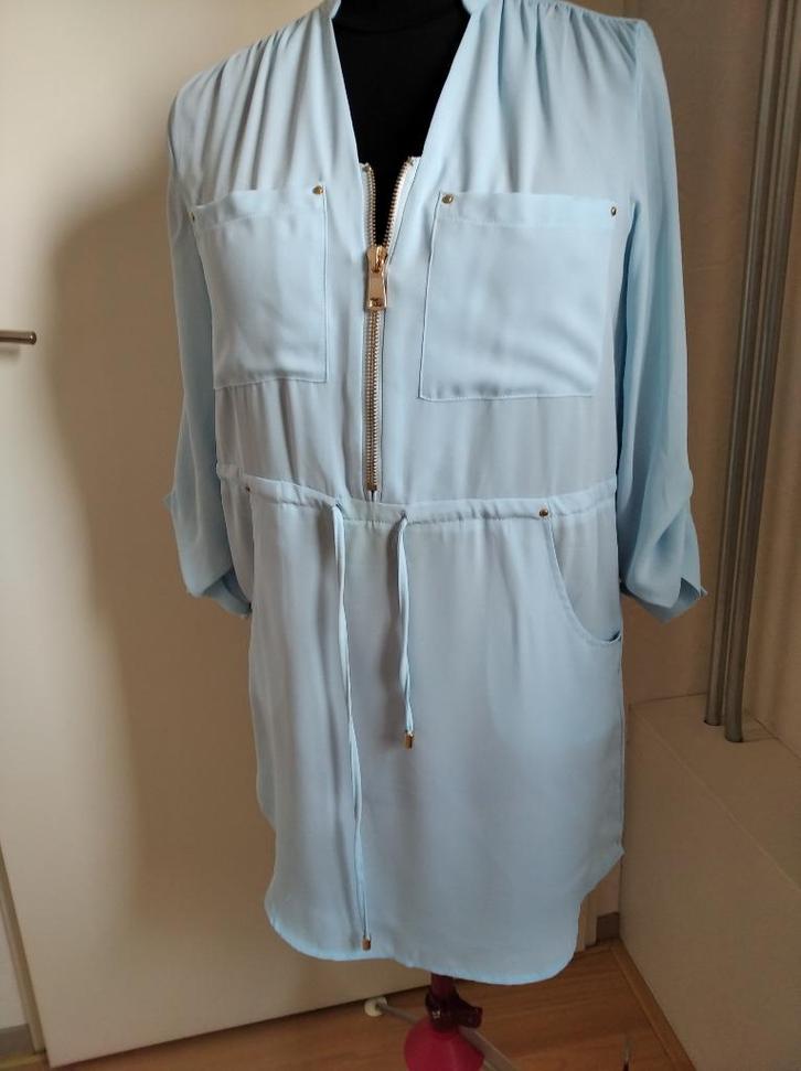 Leuke lichtblauwe tuniek van Selfie 22, maat S/M, Kleding | Dames, Blouses en Tunieken, Zo goed als nieuw, Maat 38/40 (M), Blauw