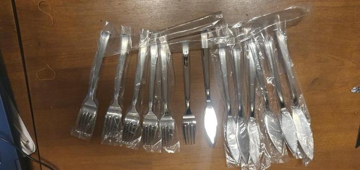visbestek - nieuw, Huis en Inrichting, Keuken | Bestek, Nieuw, Rvs of Chroom, Ophalen of Verzenden