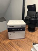 SIGMA 56mm F1.4 Sony E-mount + SIGMA 30mm F1.4 Sony E-mount, Ophalen, Zo goed als nieuw, Standaardlens