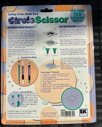 Circle Cutter / Cirkelsnijder voor Scrapbook - Nieuw beschikbaar voor biedingen