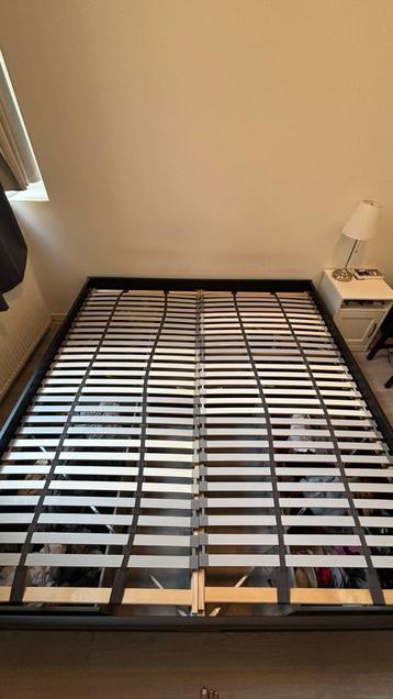 Zwart Tweepersoons Bed met Opbergruimte beschikbaar voor biedingen