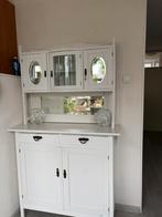 Vintage wit buffetkast, Huis en Inrichting, Kasten | Buffetkasten, Ophalen, Gebruikt, Brocante vintage, 100 tot 150 cm