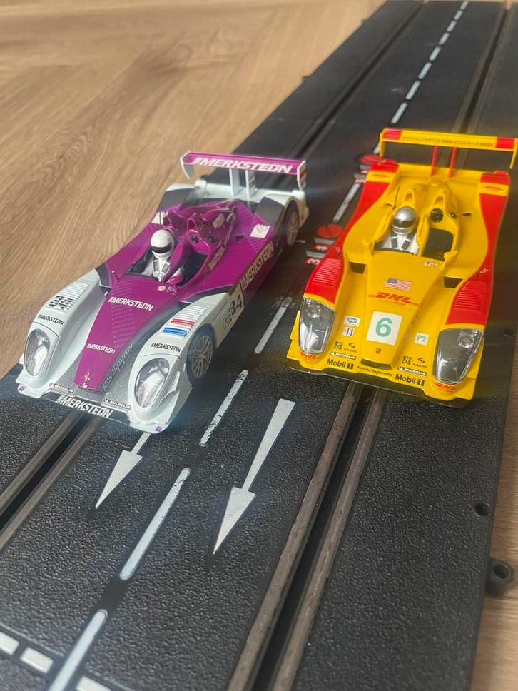 Fleischmann racebaan met Scalextric auto’s, Kinderen en Baby's, Speelgoed | Racebanen, Gebruikt, Racebaan, Elektrisch, Fleischmann