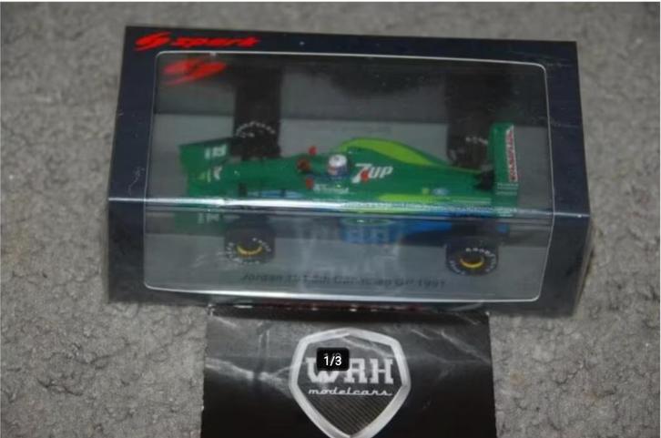 SALE !! 1:43 JORDAN 191 GACHOT F1 SPARK S8077 WRH, Hobby en Vrije tijd, Modelauto's | 1:43, Nieuw, Auto, Overige merken, Verzenden