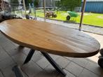 Mango eettafel ovaal 240 bij 110, Ophalen, Gebruikt, 100 tot 150 cm, 200 cm of meer