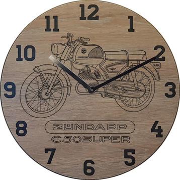 Themaklok met een Zundapp C50 Super brommer (1) als thema beschikbaar voor biedingen