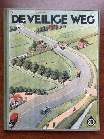 Oud plaatjesalbum DE VEILIGE WEG van de ANWB door Tom Bouws beschikbaar voor biedingen