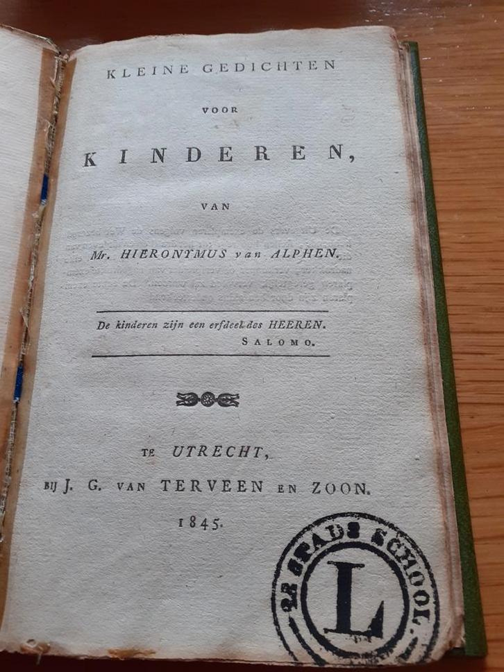 Hieronymus van Alphen - gedichten voor kinderen WD-022/9, Boeken, Gedichten en Poëzie, Gelezen, Ophalen of Verzenden
