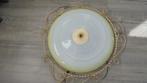 oude plafonlamp met glas, Ophalen, Gebruikt, Glas