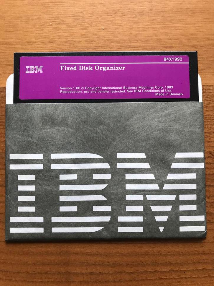 IBM Fixed Disk Organizer Version 1.00 (1983), Computers en Software, Ontwerp- en Bewerkingssoftware, Zo goed als nieuw, Overige