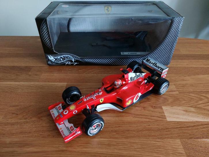 2002 Ferrari F2002 Marlboro #1 M. Schumacher Hot Wheels 1:18, Hobby en Vrije tijd, Modelauto's | 1:18, Gebruikt, Auto, Hot Wheels
