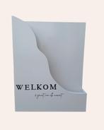 Welkomstbord te huur inclusief zijden bloemen, Hobby en Vrije tijd, Feestartikelen | Verhuur, Ophalen, Nieuw, Geboorte of Huwelijk
