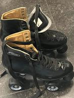 Rolschaatsen zwart leer maat 38, Sport en Fitness, Skeelers, Ophalen, Zo goed als nieuw, Overige typen