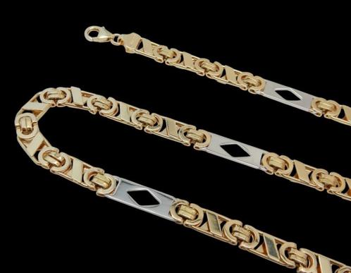 Zware 14 karaat Gouden Koningsketting Ketting Koningsschakel, Sieraden, Tassen en Uiterlijk, Kettingen, Nieuw, Goud, Goud, Ophalen of Verzenden