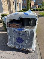 115 nieuwe dakpannen Double Panne S leigrijs, Doe-het-zelf en Verbouw, Dakpannen en Dakbedekking, Ophalen, Steen of Klei, Zwart