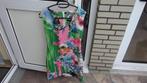 Zomerse gelegenheids jurk frisse kleuren, knielengte mt S 36, Overige kleuren, Cocktailjurk, Ophalen of Verzenden, Zo goed als nieuw
