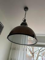 Industriële Hanglamp Metaal/Glas, Huis en Inrichting, Ophalen, Gebruikt, Metaal, Minder dan 50 cm