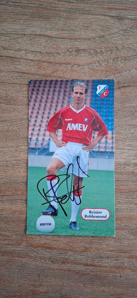 Spelerskaart met handtekening; Reinier Robbemond FC Utrecht, Verzamelen, Sportartikelen en Voetbal, Nieuw, Spelerskaart, F.C. Utrecht