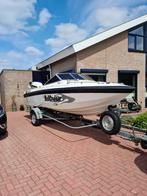 Hellwig milos V580 zwart/wit+trailer.Johnson motor 225PK V6, Watersport en Boten, Ophalen, 6 meter of meer, Zo goed als nieuw