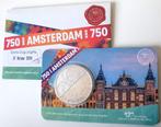 coincard 750 jaar Amsterdam Vijfje 2024 Eerste Dag Uitgifte, Postzegels en Munten, Munten | Nederland, Verzenden, Koningin Beatrix